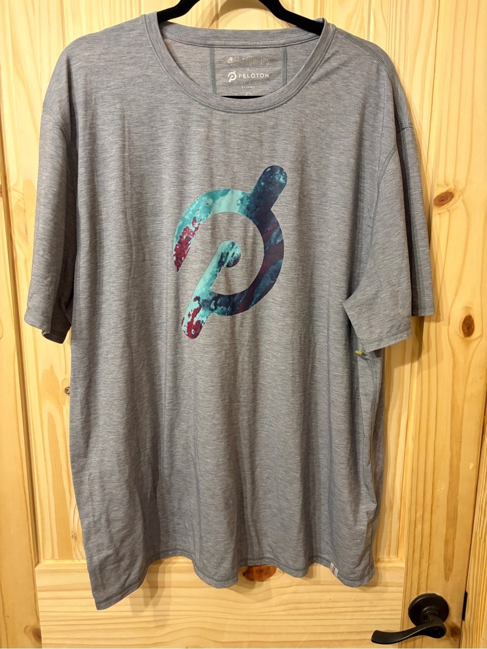 Four Laps Peloton Men’s Tee Shirt XXL Athletic Gym Workout Wear Athlete T-Shirt